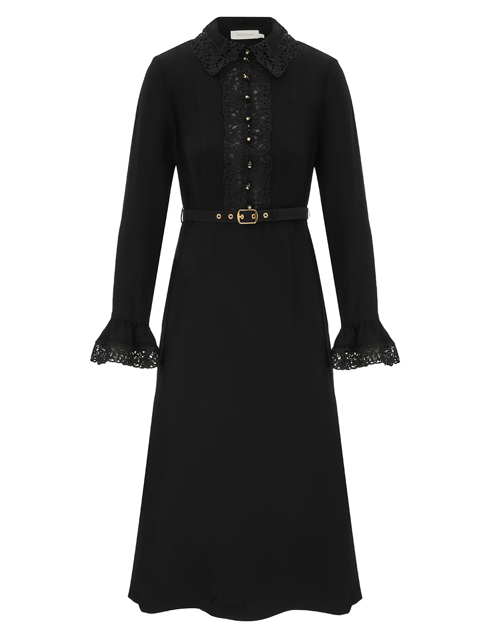 Zimmermann Lace Trim Midi Dress