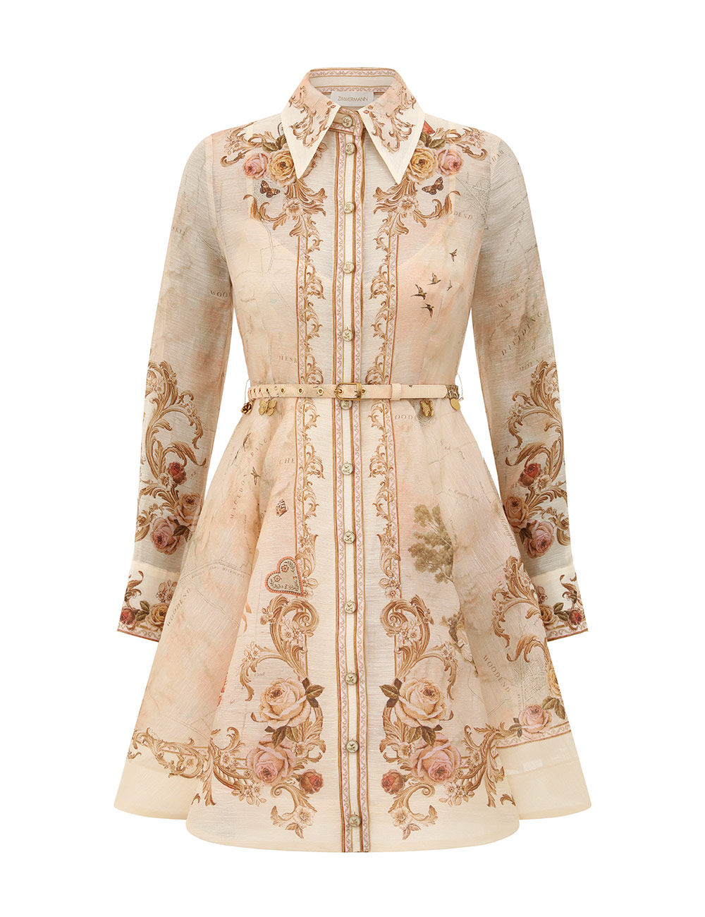 Zimmermann Memento Buttoned Mini Dress