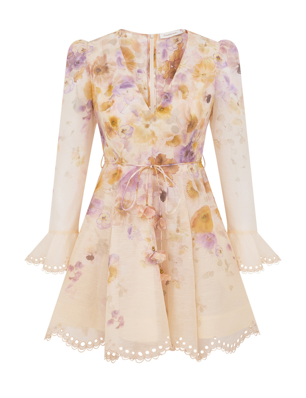Zimmermann Memento Embroidered Mini Dress