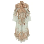 Zimmermann Memento Flutter Midi Dress | Ready to Wear 2025 Collection Luxury Shoes Elevate your elegance in this Zimmermann from the 2025 resort wear edit