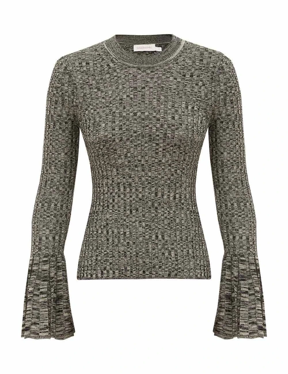 Zimmermann Mouline Bell Sleeve Sweater | Ready to Wear 2025 Collection Luxury Shoes Elevate your elegance in this Zimmermann Knitwear from the 2025 resort wear edit