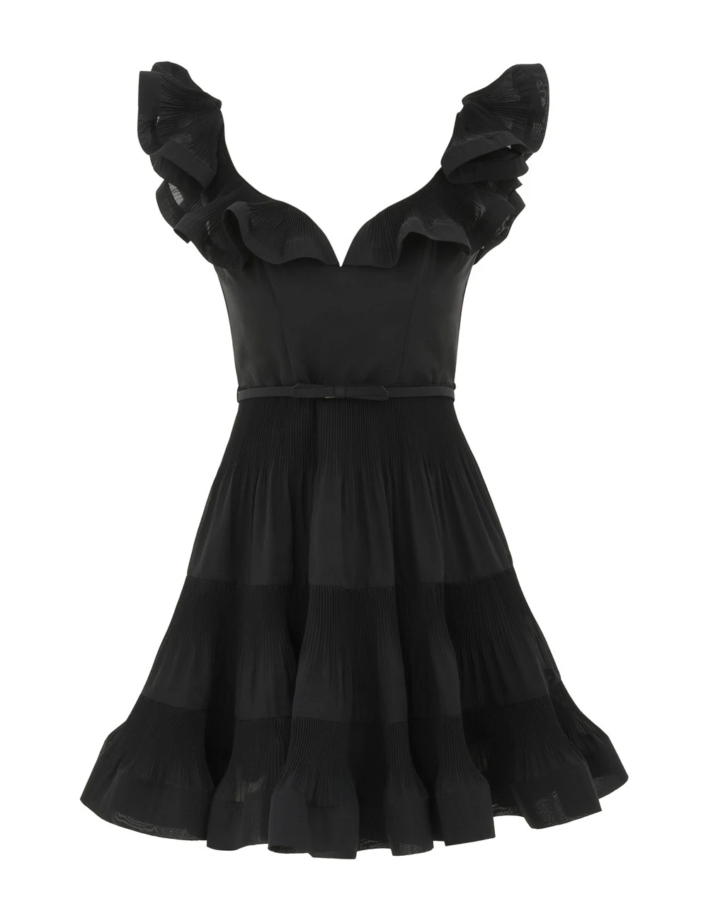 Zimmermann Pleated Frill Mini Dress | Ready to Wear 2025 Collection Luxury Shoes Elevate your elegance in this Zimmermann Dresses from the 2025 resort wear edit