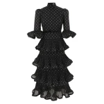 Zimmermann Pleated Sleeved Midi Dress | Ready to Wear 2025 Collection Luxury Shoes Elevate your elegance in this Zimmermann Dresses from the 2025 resort wear edit