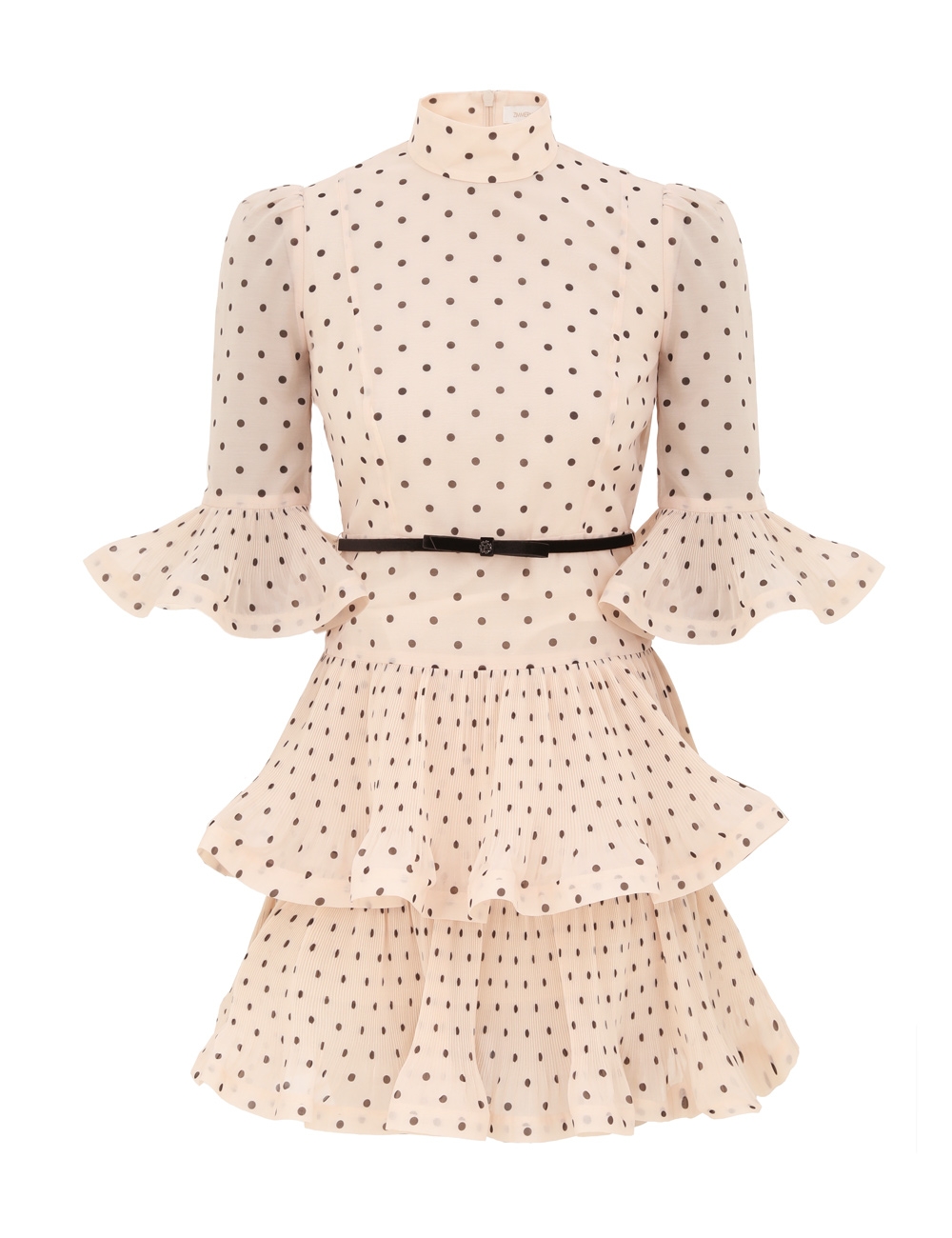 Zimmermann Pleated Sleeved Mini Dress
