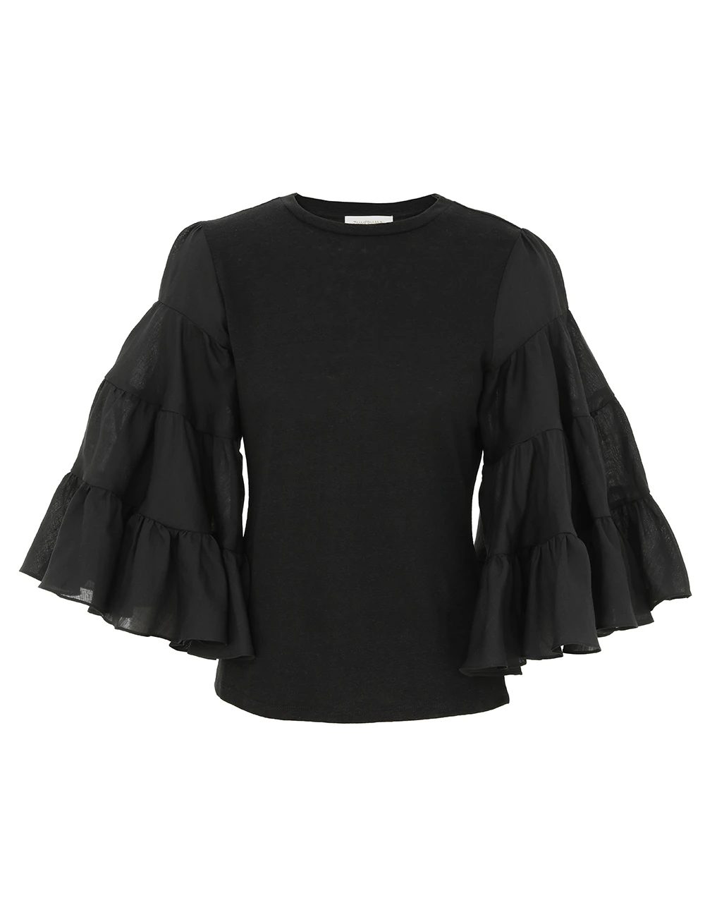 Zimmermann Tiered Sleeve Tee | Ready to Wear 2025 Collection Luxury Shoes Elevate your elegance in this Zimmermann Tops from the 2025 resort wear edit