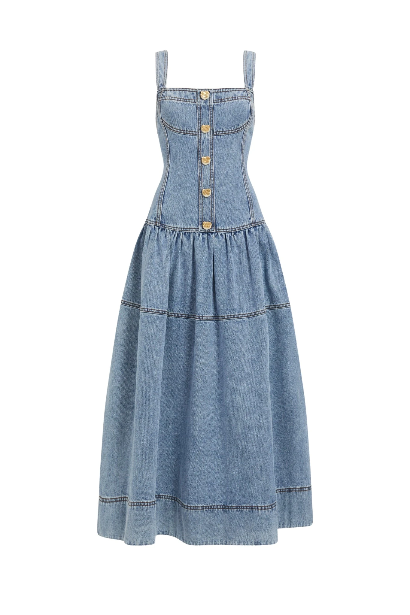 Aje-aus-Dresses-Birch-Denim-Midi-Dress-202581478_nobg Aje Blue Dresses