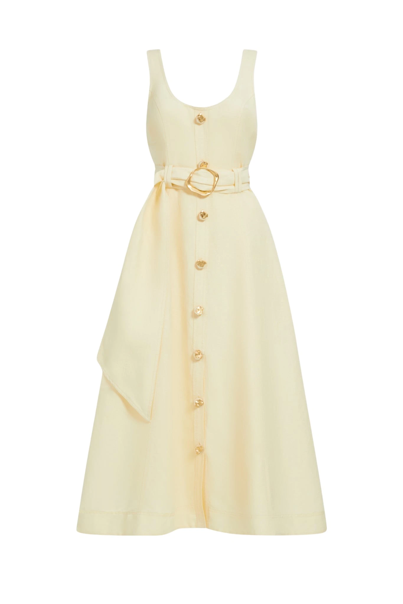 Aje-aus-Dresses-Leonie-Midi-Dress-202594100_nobg Aje Yellow Dresses