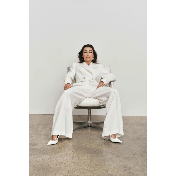 Aje Aus Pants – structured silhouette with raw femininity from Luxury Shoes 