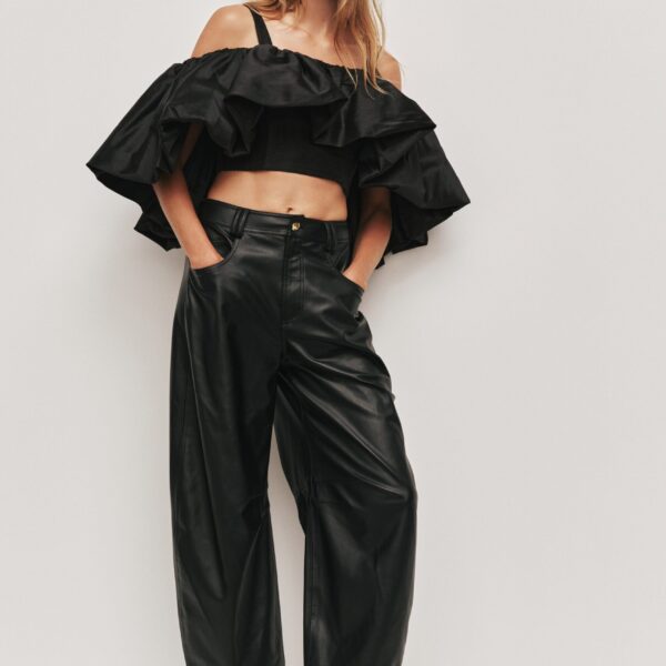 Aje Aus Pants – structured silhouette with raw femininity from Luxury Shoes 