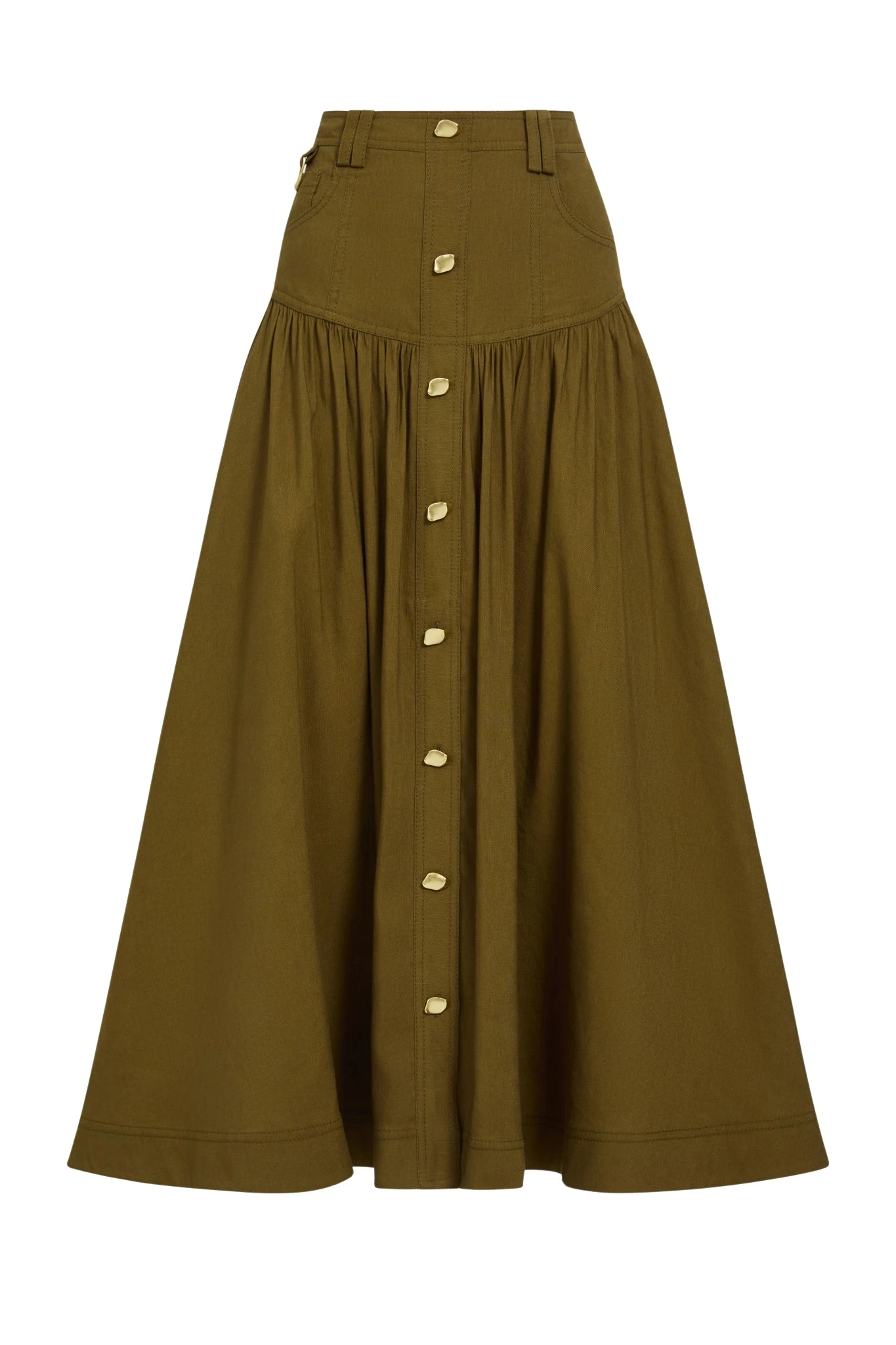 Aje-aus-Skirts-Solene-Midi-Skirt-202522946_nobg Aje Green Skirts