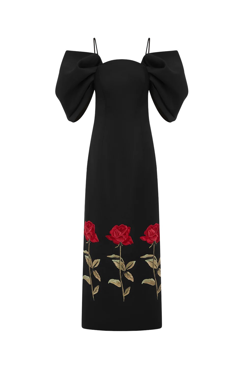 Leo Lin Arabella Embroidered  Maxi Dress