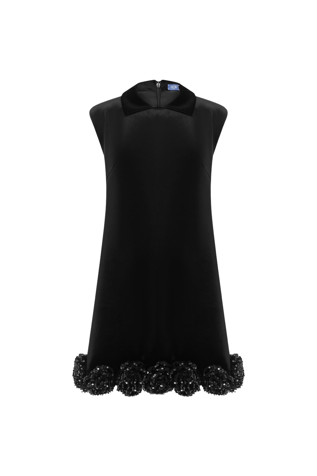 Leo Lin Lingyu Velvet Embellished Mini Dress