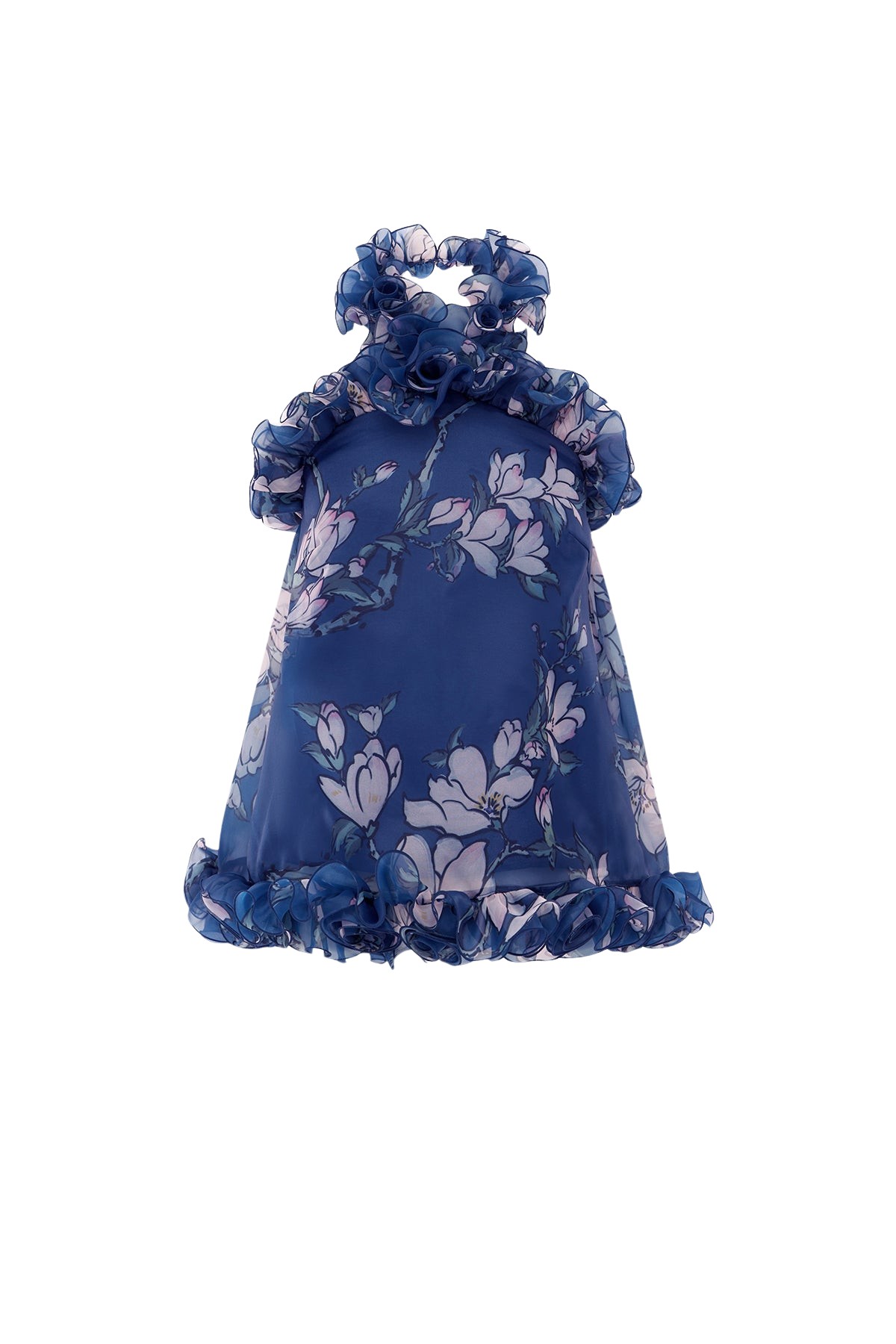 Leo Lin Michelle Ruffled Halterneck Top