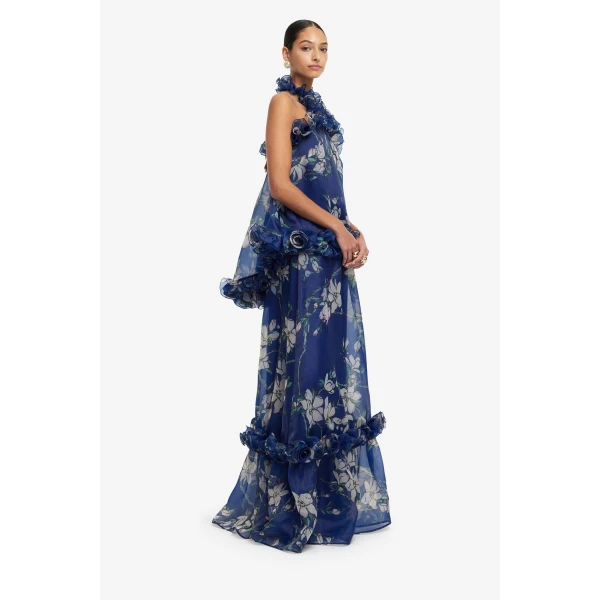 Premium printed maxi skirt