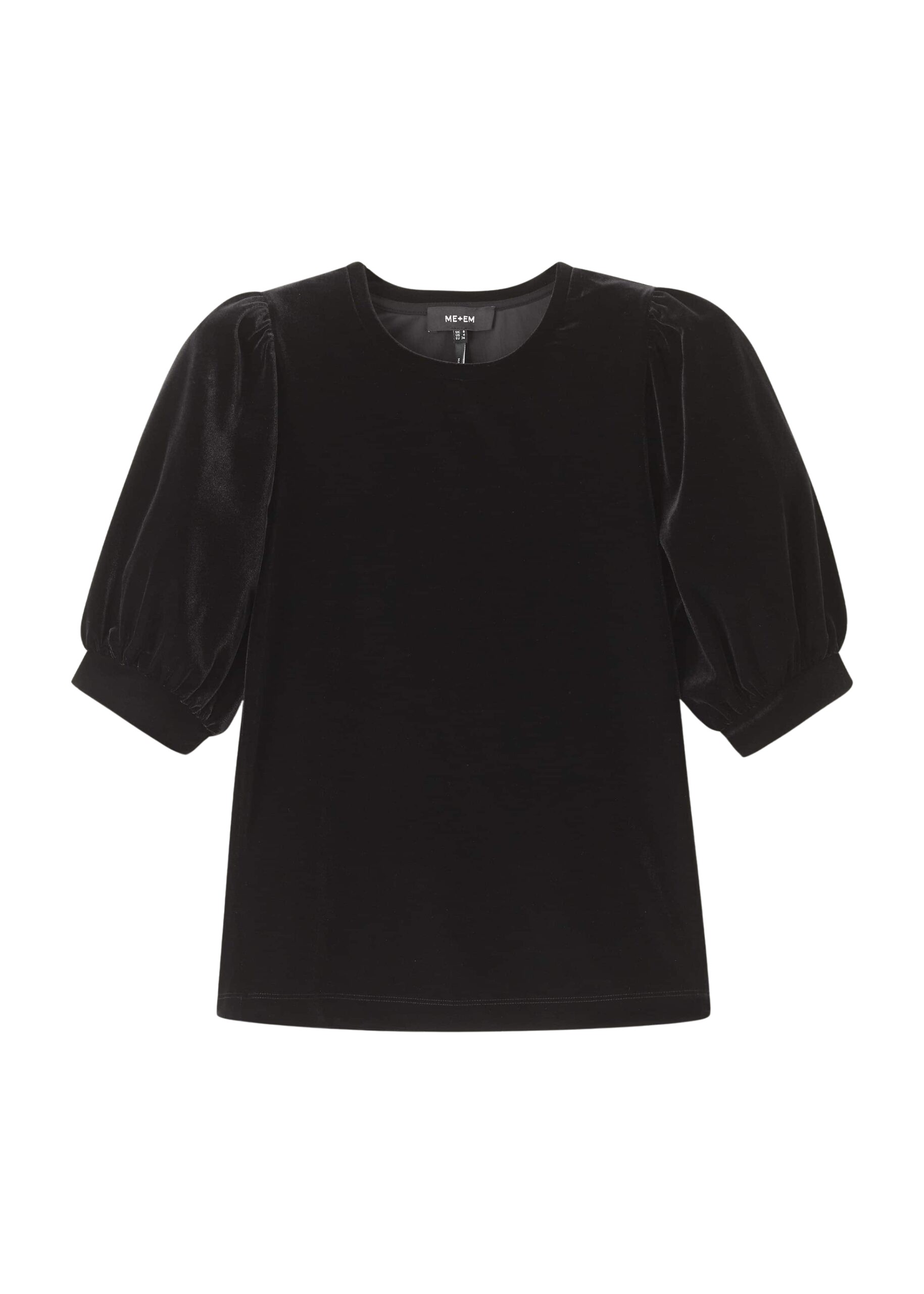Me and Em AM-PM Fluid Tee – luxury British Black in Me and Em exclusively at Luxury Shoes 
