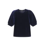 Me and Em AM-PM Fluid Tee – luxury British Blue in Me and Em exclusively at Luxury Shoes 
