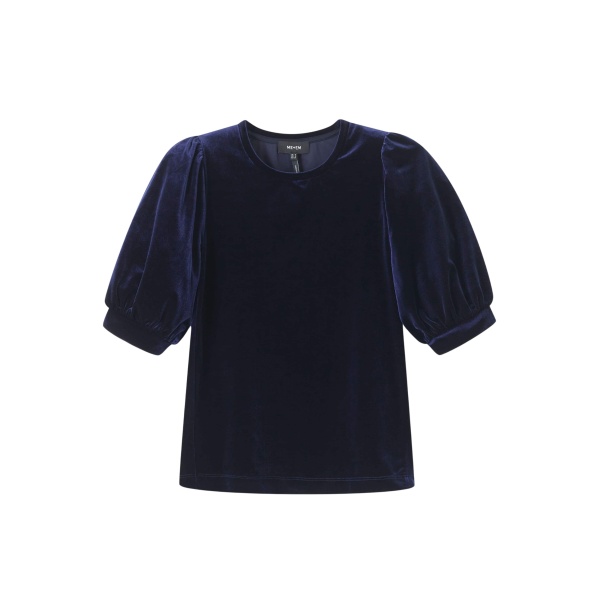 Me and Em AM-PM Fluid Tee – luxury British Blue in Me and Em exclusively at Luxury Shoes 