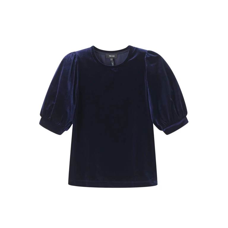 Me and Em AM-PM Fluid Tee – luxury British Blue in Me and Em exclusively at Luxury Shoes 