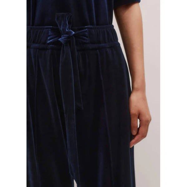 Me + Em AM-PM Fluid Track Pant – luxury British Blue in Me and Em exclusively at Luxury Shoes 
