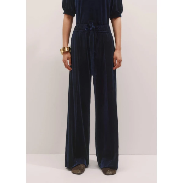 Me and Em AM-PM Fluid Track Pant – luxury British Blue in Me and Em exclusively at Luxury Shoes 