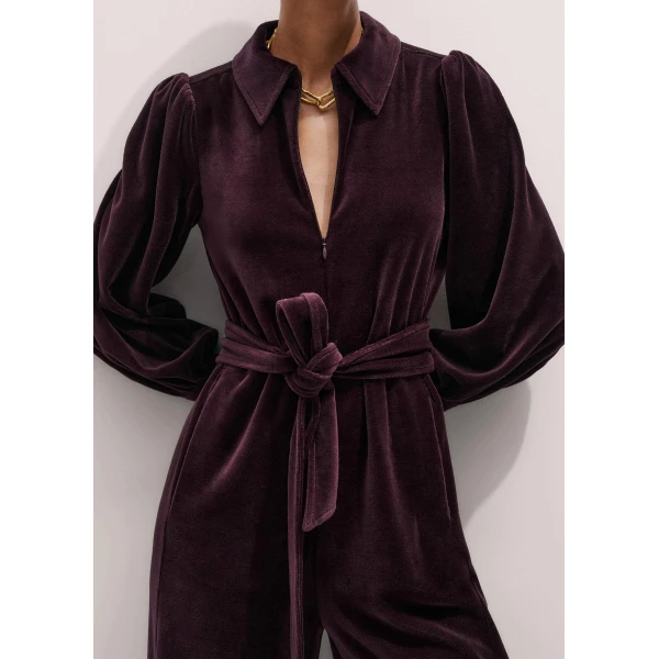 Me + Em AM-PM Jumpsuit + Belt – luxury British Red in Me and Em exclusively at Luxury Shoes 