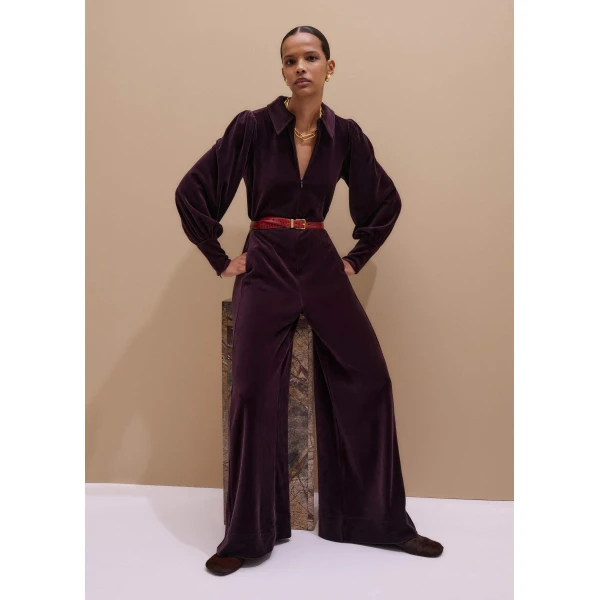 Me and Em AM-PM Jumpsuit + Belt – luxury British Red in Me and Em exclusively at Luxury Shoes 