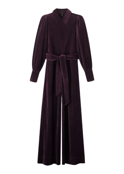 Me and Em AM-PM Jumpsuit + Belt – luxury British Red in Me and Em exclusively at Luxury Shoes 