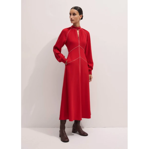 Me and Em AM-PM Maxi Dress – luxury British Red in Me and Em exclusively at Luxury Shoes 