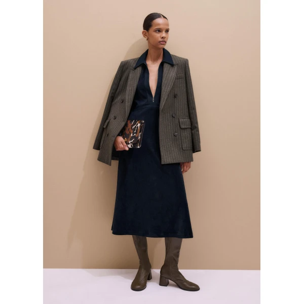 Me + Em AM-PM Midi Dress – luxury British Blue in Me and Em exclusively at Luxury Shoes 