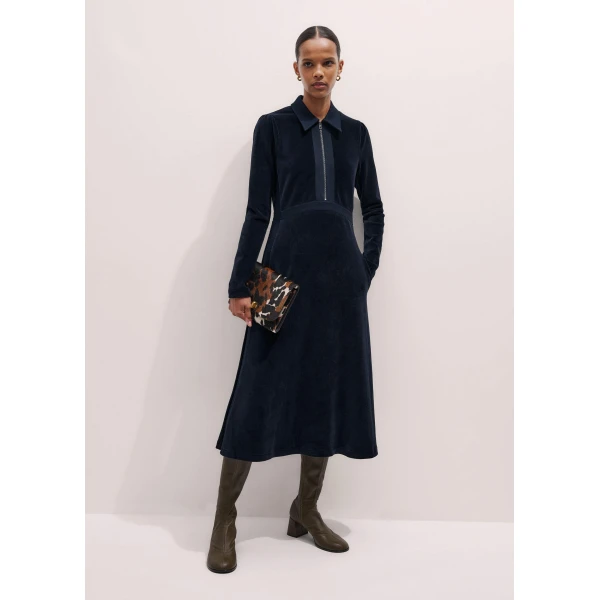 Me and Em AM-PM Midi Dress – luxury British Blue in Me and Em exclusively at Luxury Shoes 