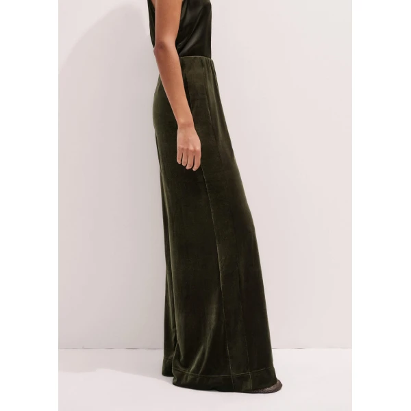 Me and Em AM-PM Palazzo Pant – luxury British Green in Me and Em exclusively at Luxury Shoes 