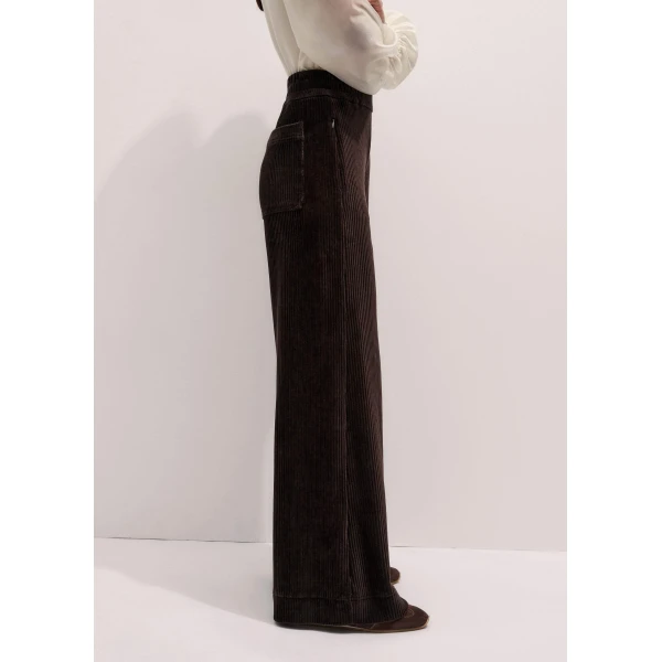 Me + Em AM-PM Palazzo Pant – luxury British Brown in Me and Em exclusively at Luxury Shoes 