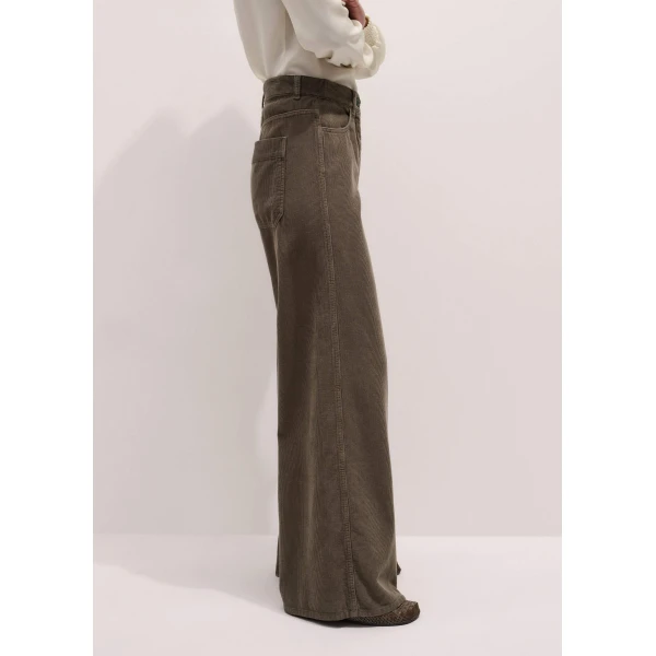 Me + Em AM-PM Wide-Leg Pant – luxury British Brown in Me and Em exclusively at Luxury Shoes 