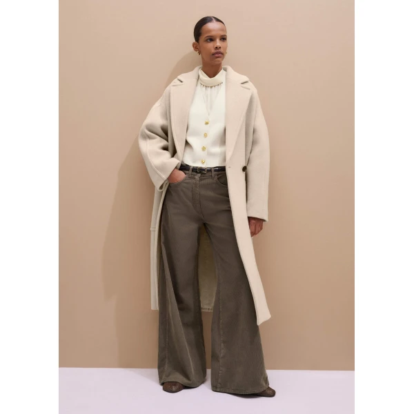 Me + Em AM-PM Wide-Leg Pant – luxury British Brown in Me and Em exclusively at Luxury Shoes 