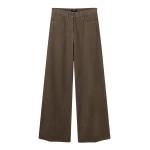 Me and Em AM-PM Wide-Leg Pant – luxury British Brown in Me and Em exclusively at Luxury Shoes 