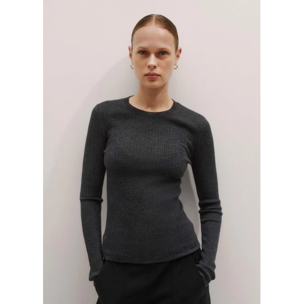 Me and Em Barely There Jumper – luxury British Grey in Me and Em exclusively at Luxury Shoes 
