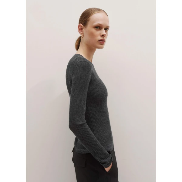 Me + Em Barely There Jumper – luxury British Grey in Me and Em exclusively at Luxury Shoes 