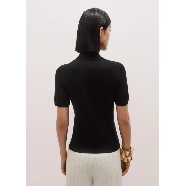 Me + Em Barely There Tee – luxury British Black in Me and Em exclusively at Luxury Shoes 