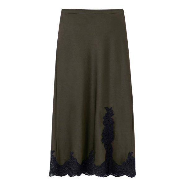 Me and Em Bias-Cut Maxi Skirt – luxury British Green in Me and Em exclusively at Luxury Shoes 