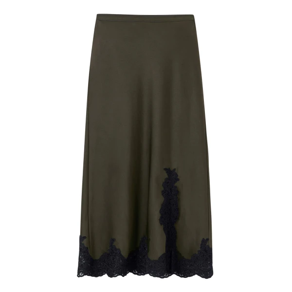 Me and Em Bias-Cut Maxi Skirt – luxury British Green in Me and Em exclusively at Luxury Shoes 