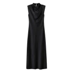 Me and Em Black Tie Maxi Dress – luxury British Black in Me and Em exclusively at Luxury Shoes 