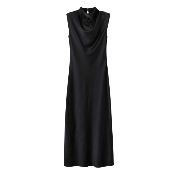 Me and Em Black Tie Maxi Dress – luxury British Black in Me and Em exclusively at Luxury Shoes 