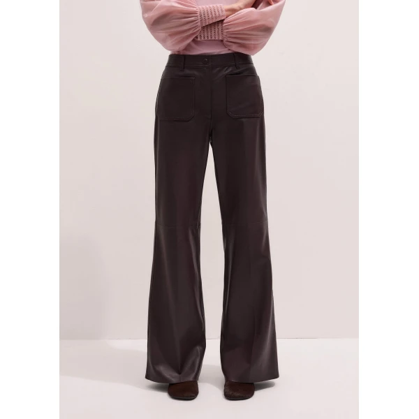 Me and Em Boot Cut Pant – luxury British Brown in Me and Em exclusively at Luxury Shoes 