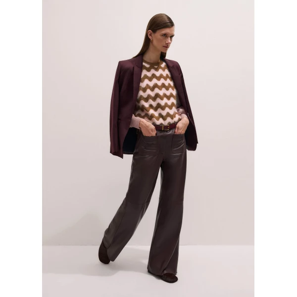 Me and Em Boot Cut Pant – luxury British Brown in Me and Em exclusively at Luxury Shoes 