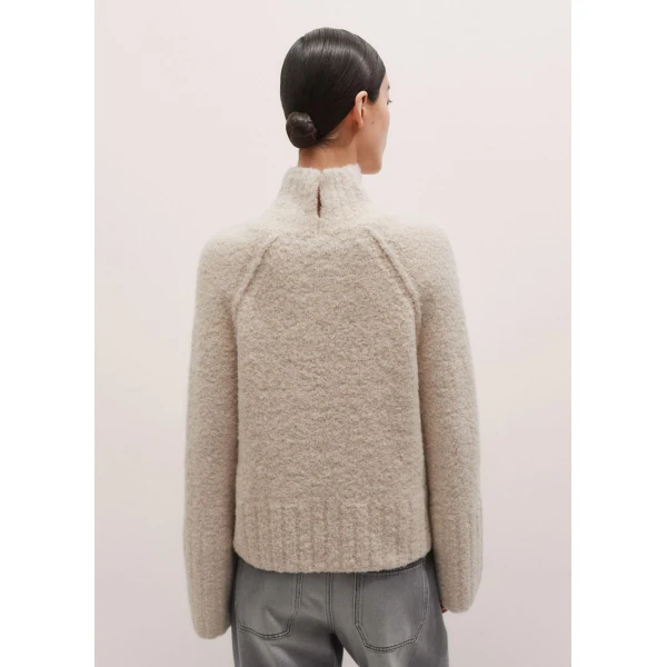 Me + Em Bouclé Sweater – luxury British Ivory in Me and Em exclusively at Luxury Shoes 