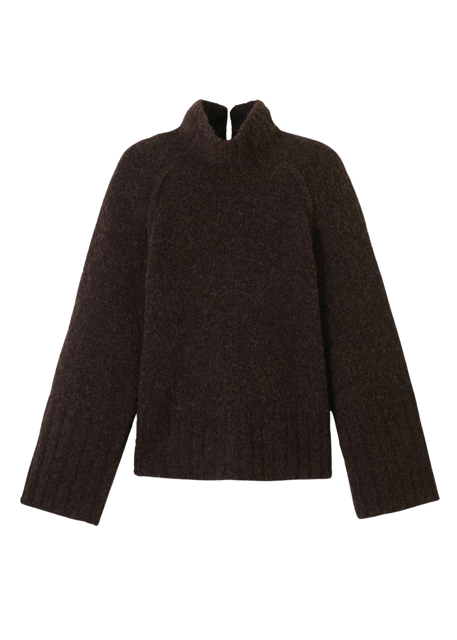Me and Em Bouclé Sweater – luxury British Brown in Me and Em exclusively at Luxury Shoes 