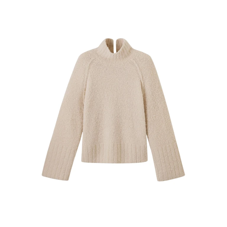 Me and Em Bouclé Sweater – luxury British Ivory in Me and Em exclusively at Luxury Shoes 