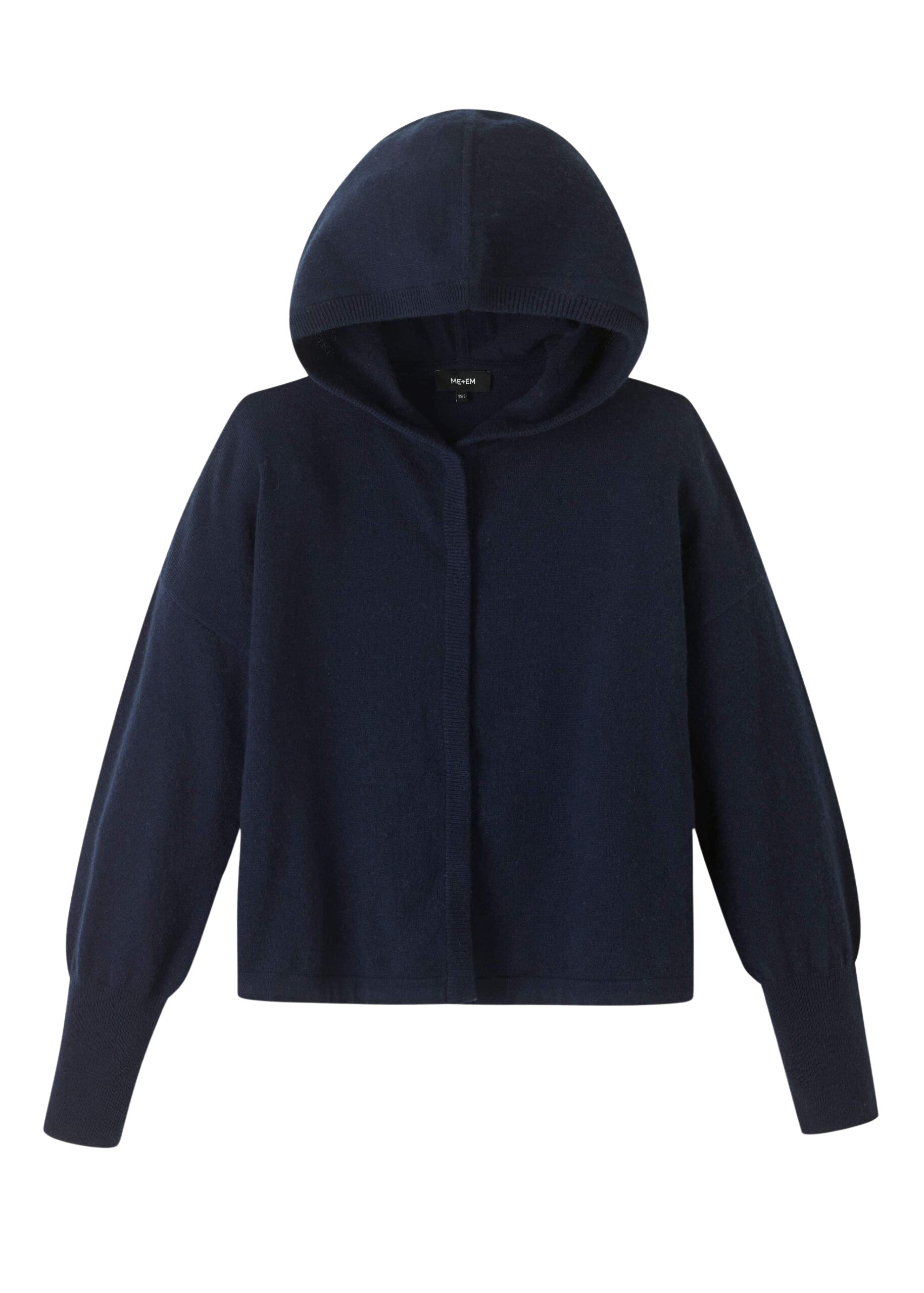 Me and Em Cashmere Drop Shoulder Box Crop Hoody Top