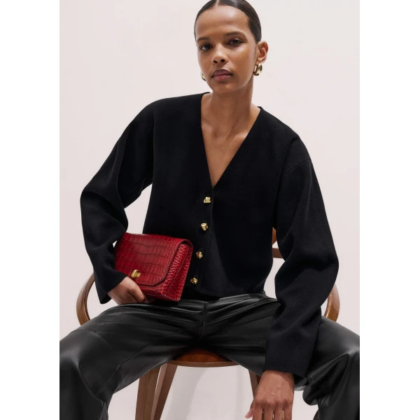 Me + Em Cocktail Cardigan – luxury British Black in Me and Em exclusively at Luxury Shoes 