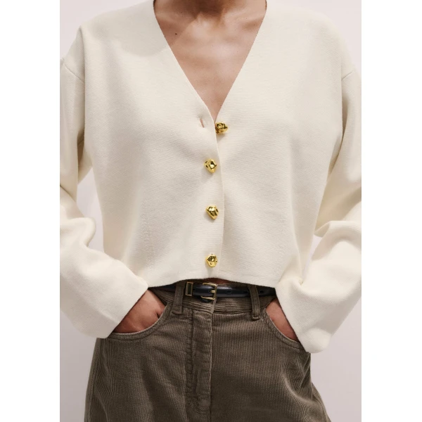 Me + Em Cocktail Cardigan – luxury British Ivory in Me and Em exclusively at Luxury Shoes 